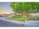 Charming home exterior featuring a well-maintained lawn and mature shade trees at 8748 W Maui Ln, Peoria, AZ 85381