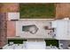 Aerial view features a modern home with pool and an expansive backyard at 9611 E Clinton St, Scottsdale, AZ 85260