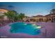 Resort-style community pool and spa area, perfect for relaxation and recreation after sunset at 10136 E Southern Ave # 3091, Mesa, AZ 85209