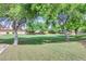 Expansive green space with mature trees, offering a serene and park-like setting for outdoor activities at 10136 E Southern Ave # 3091, Mesa, AZ 85209