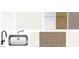 Interior selections including white subway tile and cabinets, brown wood cabinets and flooring, and marble countertop at 11444 E Utopia Ave, Mesa, AZ 85212