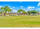Beautiful sunny exterior view with green grass, trees, and homes in the background at 12709 N El Frio St, El Mirage, AZ 85335