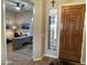 Inviting entry features a solid wood door, sidelight window, and views of the office at 12753 W Vista Paseo Dr, Litchfield Park, AZ 85340