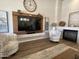 Living room showcases stylish furniture, a modern fireplace, and elegant decor at 12753 W Vista Paseo Dr, Litchfield Park, AZ 85340