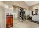 Spacious bathroom features a double vanity, tile floors, soaking tub and a large walk-in closet at 13566 N 93Rd Pl, Scottsdale, AZ 85260