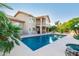 Stunning backyard with mature landscaping, swimming pool, and pristine architectural design at 15237 S 19Th Way, Phoenix, AZ 85048