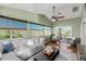 Bright and spacious living room featuring a large window, comfortable seating, and desert views at 15237 S 19Th Way, Phoenix, AZ 85048