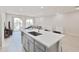 Modern kitchen with stainless steel appliances and island at 155 N Lakeview Blvd # 268, Chandler, AZ 85225
