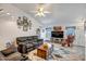 Spacious living room features cozy seating, fan, and natural light at 15558 N Ulrich Way, Surprise, AZ 85374