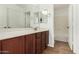 Bathroom with a vanity and a bathtub at 18663 W Vogel Ave, Goodyear, AZ 85338