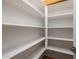 Large, open walk-in pantry with plenty of built-in shelving for optimal storage at 20073 S 231St Pl, Queen Creek, AZ 85142