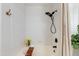 Bright white bathroom with black hardware and natural wood accents at 20100 N 78Th Pl # 1048, Scottsdale, AZ 85255