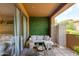 Comfortable outdoor patio with lounge seating and privacy screen at 20100 N 78Th Pl # 1048, Scottsdale, AZ 85255