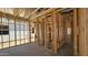 Interior framing of new home features precise cuts and design details at 32101 N Lone Rancher Way, San Tan Valley, AZ 85140