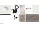 A selection of contemporary bathroom materials, like a white sink, matte faucet, and tile flooring at 32637 N Newby Dr, San Tan Valley, AZ 85143