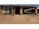 Exterior view of a new home under construction, showing the framing and garage at 32637 N Newby Dr, San Tan Valley, AZ 85143