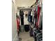 Walk-in closet with ample storage space, shelving, and hanging racks for clothes and accessories at 3677 E Park Ave, Gilbert, AZ 85234