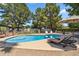 Beautiful swimming pool with lounge chairs offering an excellent outdoor retreat at 401 E Braeburn Dr, Phoenix, AZ 85022