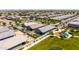 Aerial view highlighting backyard oasis and neighborhood at 4114 S 106Th Dr, Tolleson, AZ 85353
