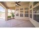 A comfortable patio offers views of the pool and garden, creating an ideal spot for relaxation and leisure at 6388 W Donald Dr, Glendale, AZ 85310