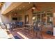 The outdoor patio provides seating and views of the pool at 712 W Jade Dr, Chandler, AZ 85248