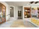 Inviting home entry leading to the spacious living area with beautiful travertine floors at 10531 E Cinder Cone Trl, Scottsdale, AZ 85262