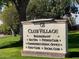 Community amenities sign with 'Club Village', restaurant, day spa, community assoc., golf club, social club, and fitness club at 12937 W El Sueno Ct, Sun City West, AZ 85375