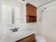 Bathroom features a tub and shower combo, and a wood vanity with plenty of space at 1634 E Donner Dr, Tempe, AZ 85282