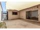 This cozy patio has a cover and sliding doors to let the outside in at 1634 E Donner Dr, Tempe, AZ 85282