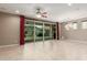 Bright living room with sliding doors leading to the patio at 3637 E Ebano St, Gilbert, AZ 85295