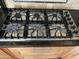 Close-up of a stainless steel Viking stove top with granite countertops at 4016 E Western Star Blvd, Phoenix, AZ 85044