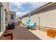 A spacious brick patio including an outdoor table and seating area at 4044 E Dawson E Dr, Chandler, AZ 85249