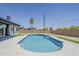 Sparkling pool is perfect for cooling off on hot days in a private backyard oasis at 4509 E La Puente Ave, Phoenix, AZ 85044