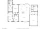 Detailed floor plan showcasing the layout of this home, including the primary bedroom, kitchen, and garage at 6112 E Jenan Dr, Scottsdale, AZ 85254