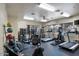 Well-equipped fitness center with treadmills, weight machines, and free weights for a convenient workout experience at 7575 E Indian Bend Rd # 1137, Scottsdale, AZ 85250