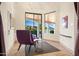 Sitting room with lake view at 8429 E Del Camino Dr, Scottsdale, AZ 85258