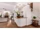 View of the bar area with a tile countertop at 9203 E Topeka Dr, Scottsdale, AZ 85255