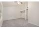 Bedroom with light gray carpeting, vaulted ceiling, standard closet, and ceiling fan at 921 W University Dr # 1038, Mesa, AZ 85201