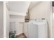 Functional laundry room with a washer, dryer, and utility storage at 921 W University Dr # 1038, Mesa, AZ 85201
