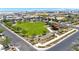 Community aerial of park, ramada, and landscaping at 9750 E Radioactive Dr, Mesa, AZ 85212