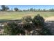 Community greenspace features mature landscaping and wide open green grass field at 9853 W Pontiac Dr, Peoria, AZ 85382