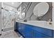 This spacious bathroom features a double vanity, modern fixtures, and a luxurious glass-enclosed shower at 1211 E Hayward Ave, Phoenix, AZ 85020