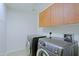 This laundry room features a washer and dryer, as well as cabinetry above at 16 W Encanto Blvd # 305, Phoenix, AZ 85003