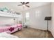 Comfortable bedroom featuring carpet, a bunk bed, and window at 1876 E Azalea Ct, Gilbert, AZ 85298