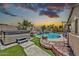 Gorgeous backyard pool and spa with desert landscaping at 1882 W Wildhorse Dr, Chandler, AZ 85286