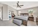 Comfortable main bedroom with a large bed, closet and well-lit with natural light at 1882 W Wildhorse Dr, Chandler, AZ 85286
