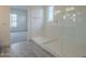 Bright bathroom showcasing a glass enclosed shower and stylish tile at 262 S 164Th Dr, Goodyear, AZ 85338