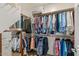 Well-organized walk-in closet with ample hanging space at 4649 E Sourwood Dr, Gilbert, AZ 85298