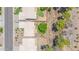 Aerial view of properties with desert landscaping, and block wall fencing at 5283 W Dublin Ct, Chandler, AZ 85226