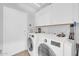Functional laundry room featuring modern appliances, ample storage space and neutral tones at 5283 W Dublin Ct, Chandler, AZ 85226